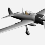 3d model of Mitsubishi A6M2 Zero-Sen