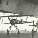 Sopwith Camel on airship