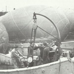 Barrage balloons and anti-aircraft guns