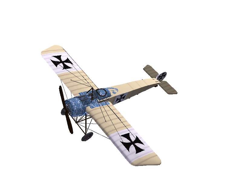 3D model of Fokker E.