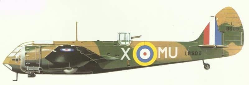 Miodel of standard Blenheim I bomber