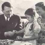 Hitler with his sister and a child