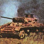 Panzer III under fire at Kursk