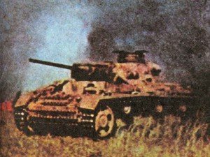 Panzer III under fire at Kursk
