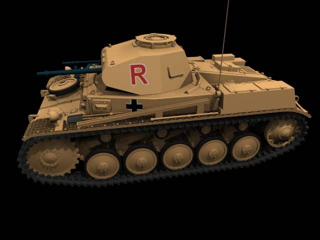 Pz II 3D model