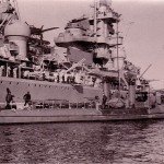 heavy cruiser Admiral Hipper in the port of Kristiansand