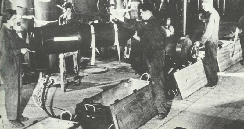 Diary November 7, 1940 28 Bombs are filled with explosives.