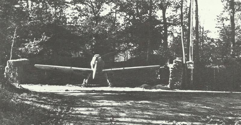 Messcherschmitt 109s in camouflaged revetments