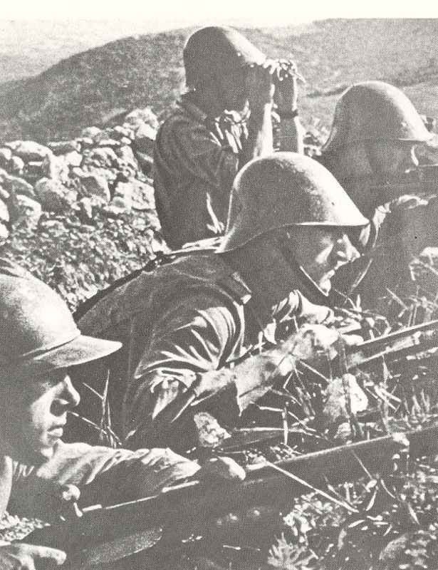 Romanian infantry in the battle of Sevastopol