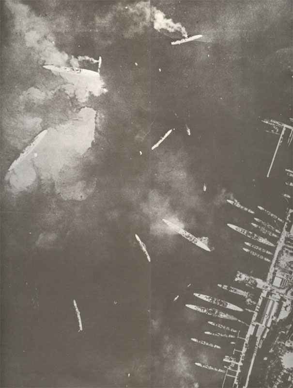 Diary November 11, 1940 12 Port of Taranto after Britsih air raid