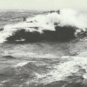 U-boat in heavy seas