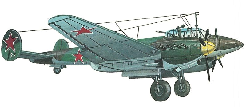 Model Petlyakove Pe-2