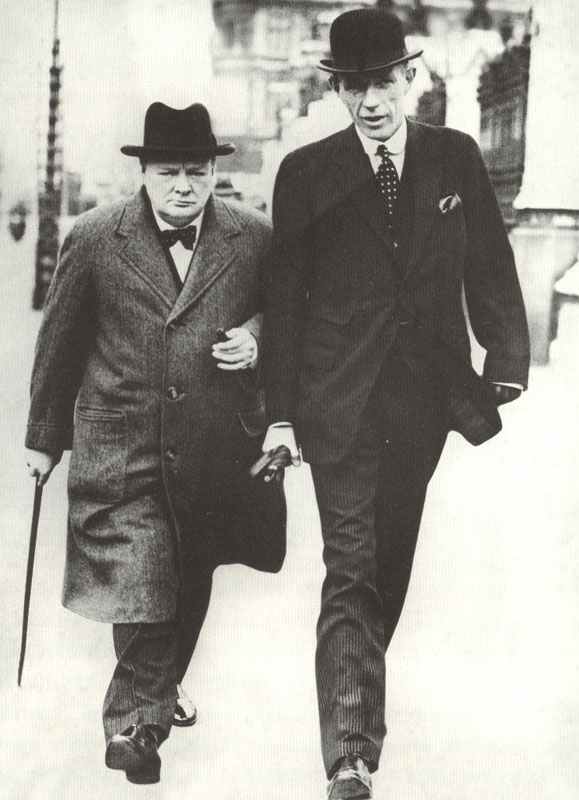 Winston Churchill with his first Foreign Secretary Lord Halifax