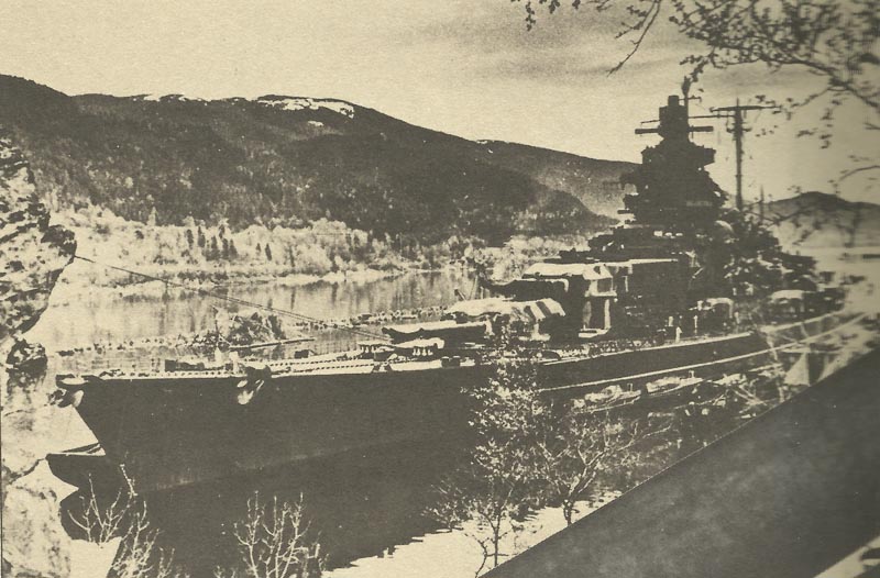 Tirpitz in Norwegian fjord