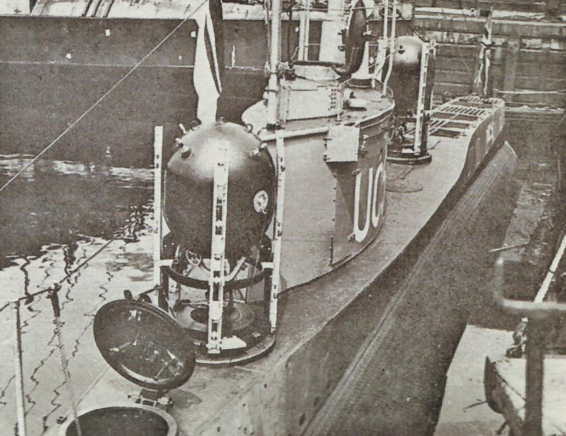 Diary December 4, 1915 30 sub mine UC 1