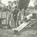 British officers with French 75mm gun