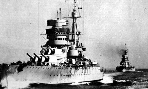 Diary January 8, 1941 28 battleship 'Giulio Cesare'