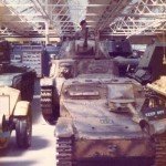 Two Italian tanks in the RAC Tank Museum