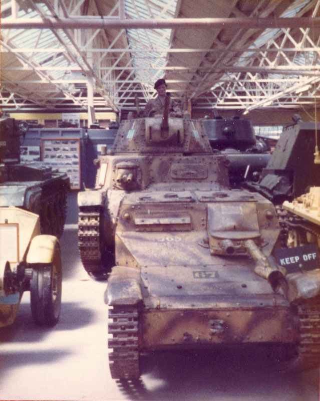 Two Italian tanks in the RAC Tank Museum