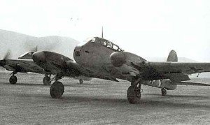 Me 210 of III/ZG 1, seen operating in Tunisia