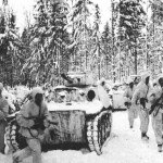 column of light T-70 tanks