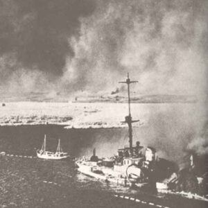 scuttled old armoured cruiser San Giorgio