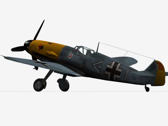 3d model Messerschmitt Bf109 F-4