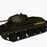 3d model of T-34 Model 1940