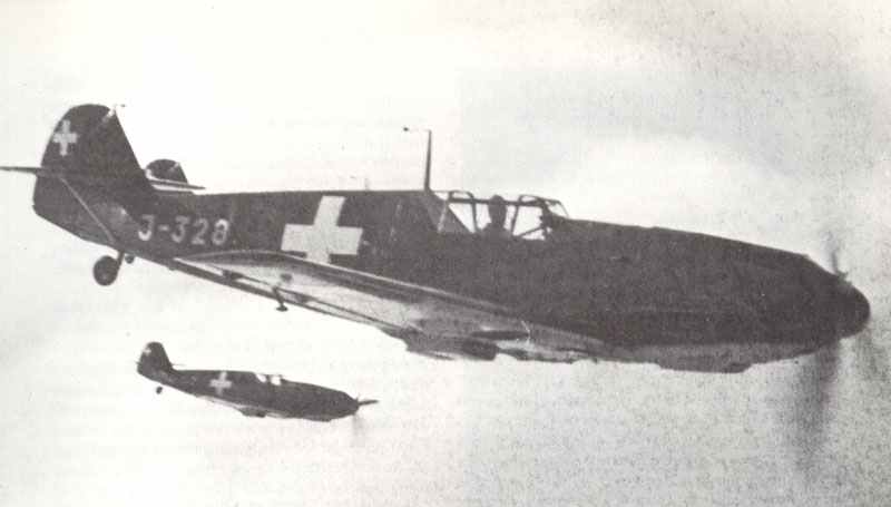 Swiss Me 109 fighters