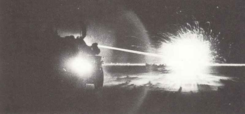 Night skirmish in the desert