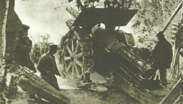 210-mm howitzer in action against Verdun