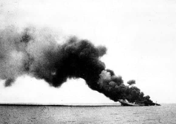 sinking of the Italian merchant raider 'Ramb I
