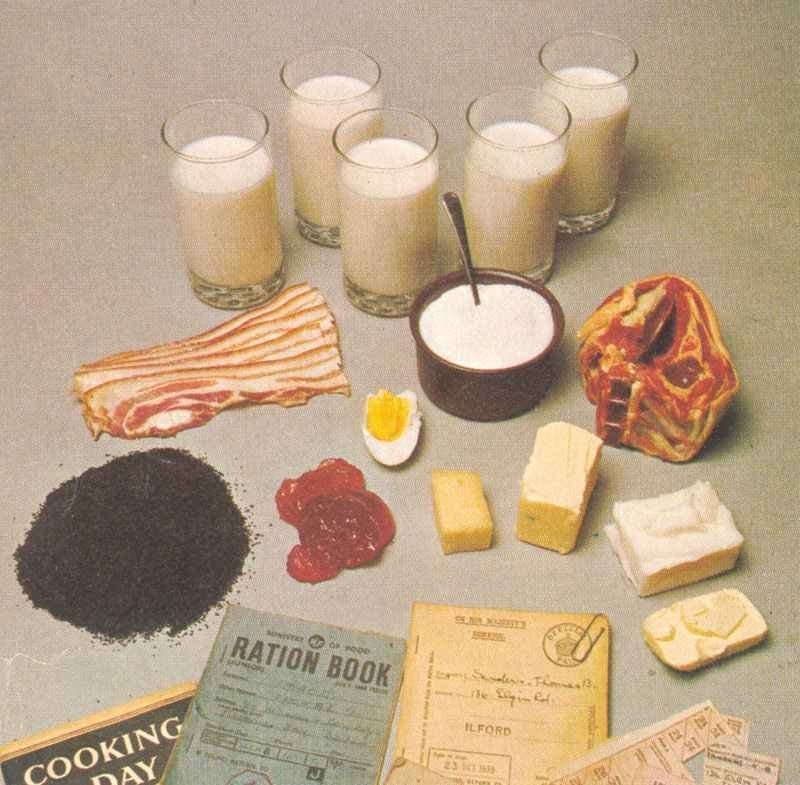 British weekly war ration for one person