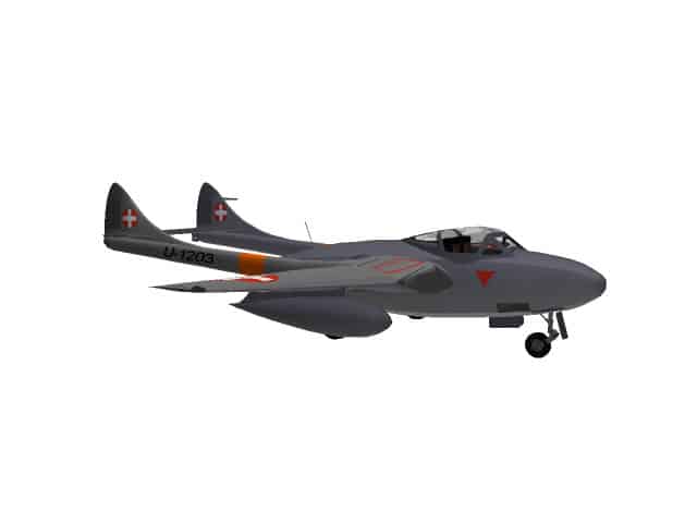 3d model De Havilland Vampire