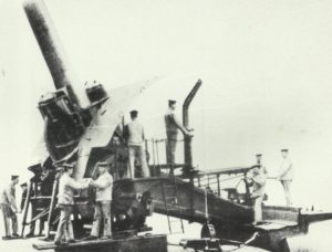 'Big Bertha' in firing position.