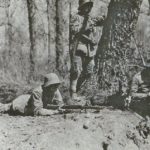 German soldiers are engaged in rifle practice