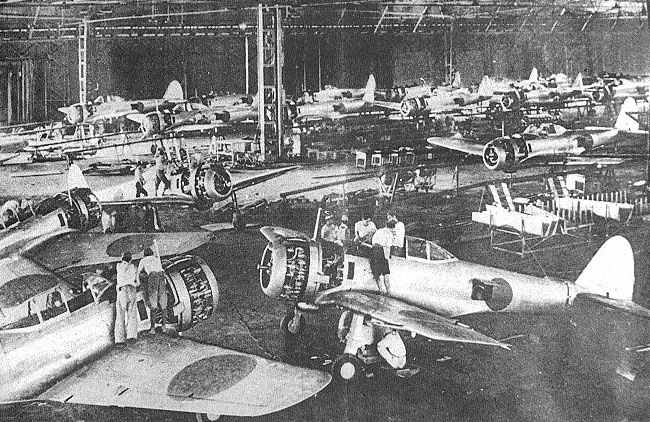 Japanes aircraft factory