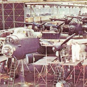 assembly line at Avro's Woodford plant