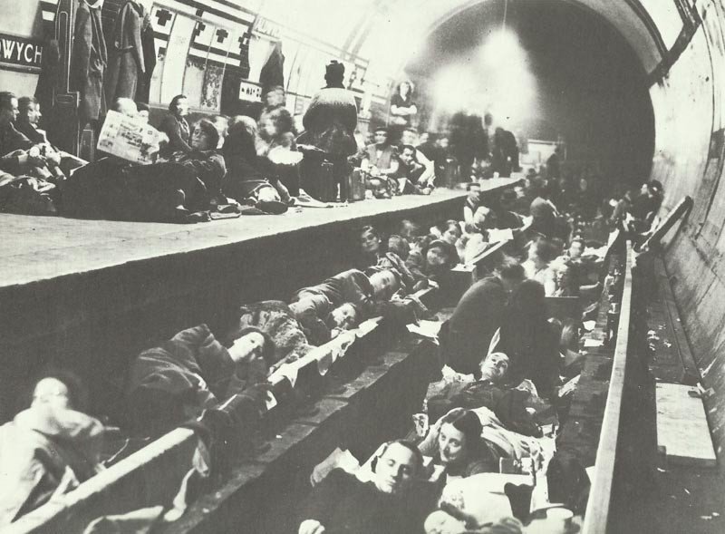 Diary March 8, 1941 34 Underground stations as air raid shelters