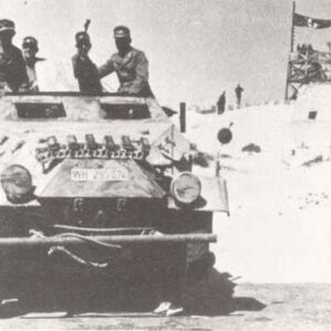 Half-truck of Rommel's Afrika Korps near the fort at El Agheila