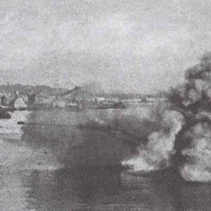 bombs are exploding close to the German capital ships