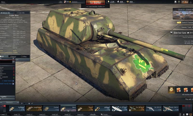 Maus in War Thunder