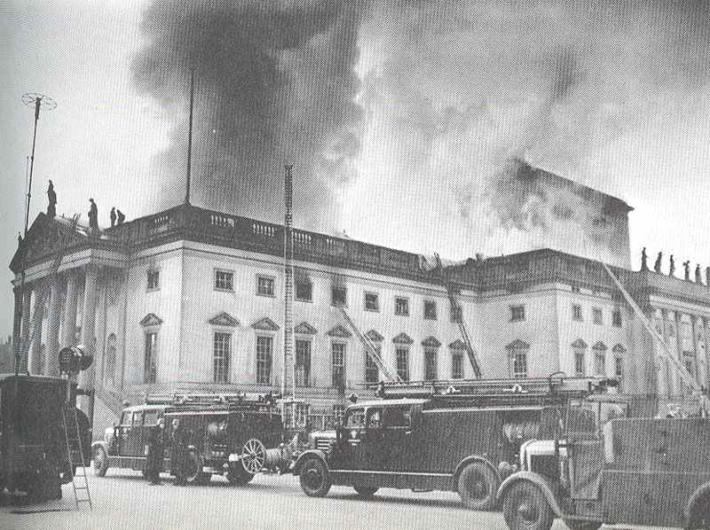 Opera House 'Unter den Linden' in Berlin after British air raid