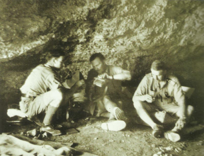 Freyberg in a cave near Sfakia