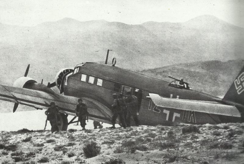 Ju 52 landed on Maleme airfield