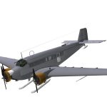 3D model Ju 52/3mg5 with skies