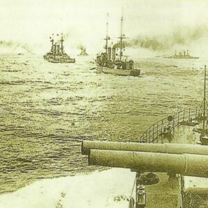 Destroyers of German High Seas Fleet in the North Sea.