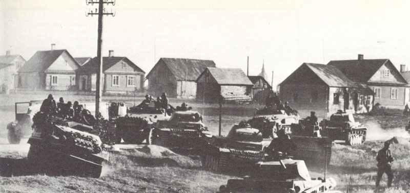 Diary June 23, 1941 6 Break of the advance party of a German Panzer division