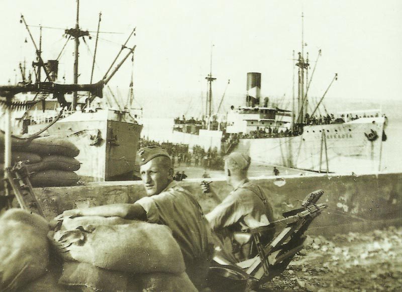 Diary June 10, 1941 6 British PoWs are embarked