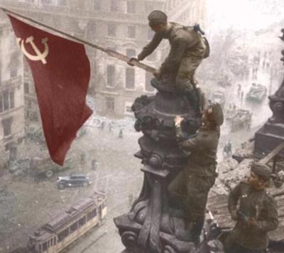 Red flag on Reichstag